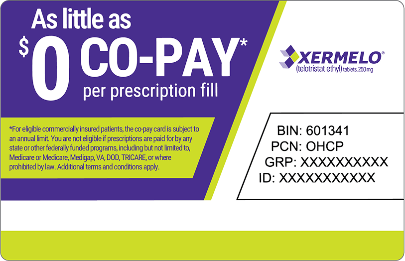 XERMELO co-pay Card